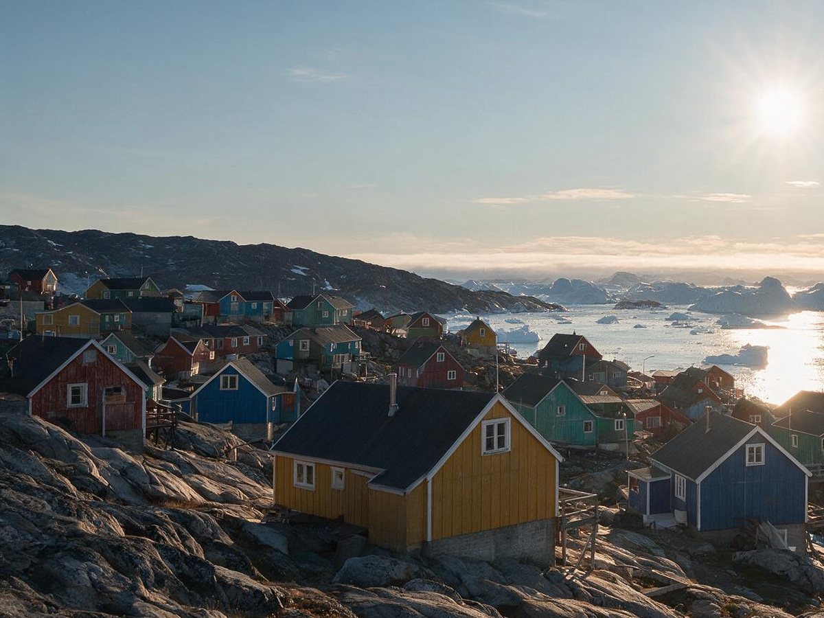 A small coastal town in the Arctic.
